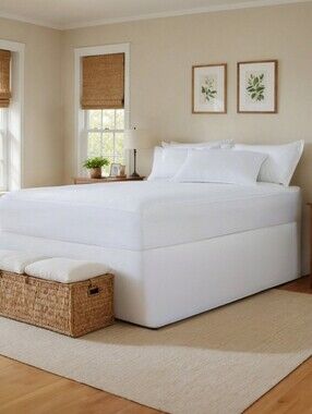 Ienjoy Padded 15" Fitted Quilted Mattress Protector,, Twin